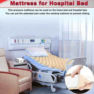 #ad 1X Hospital Bed Alternating Air Pressure Mattress Pad Quiet Pump Relieve Bedsore $59.98