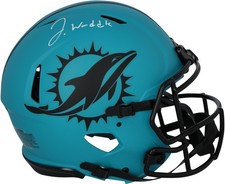 Jaylen Waddle Miami Dolphins Autographed Riddell Rave Speed Authentic Helmet