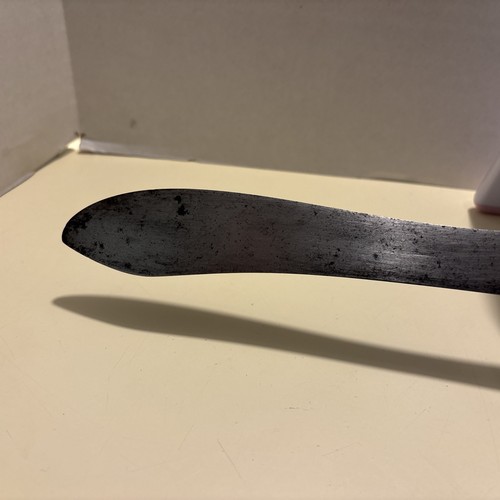 Vintage Steel 3 Button Butcher Knife 13” Blade - Picture 9 of 16