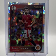 Bruno Fernandes Manchester United Topps Merlin UEFA Club 2024-25 Parallel #32