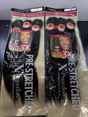 Outre Braids X-Pression Kanekaion 3X Pre Stretched Braid 42'' (2-PACK )