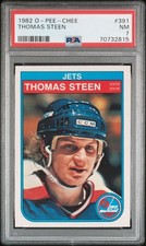 Thomas Steen 1982-83 O-Pee-Chee #391 Rookie Card Psa 7 Winnipeg Jets Legend