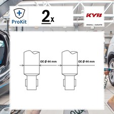 2x ORIGINAL® Kyb Stoßdämpfer Hinten für Hyundai i20 III Hyundai i20 III