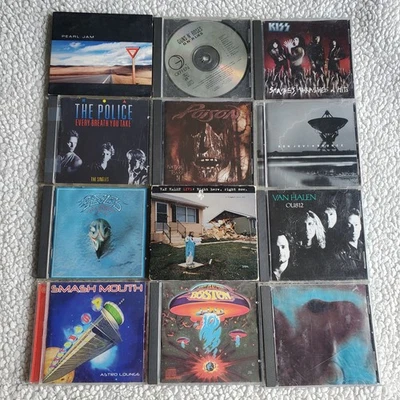 Classic 90s Hard Rock CD Lot Of 12 Pearl Jam Van Halen Poison Pink Floyd 80s - Image 1 of 4