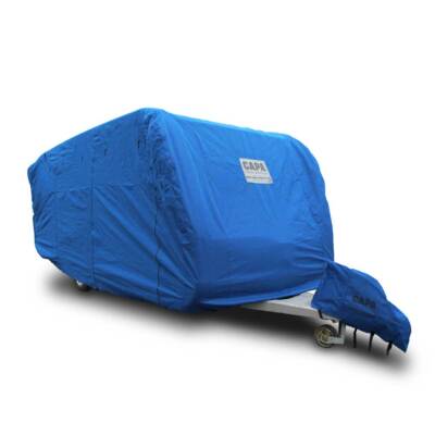 CAPA  Wohnwagen Schutzhülle, Abdeckplane, dunkelblau, L600/B250/H240
