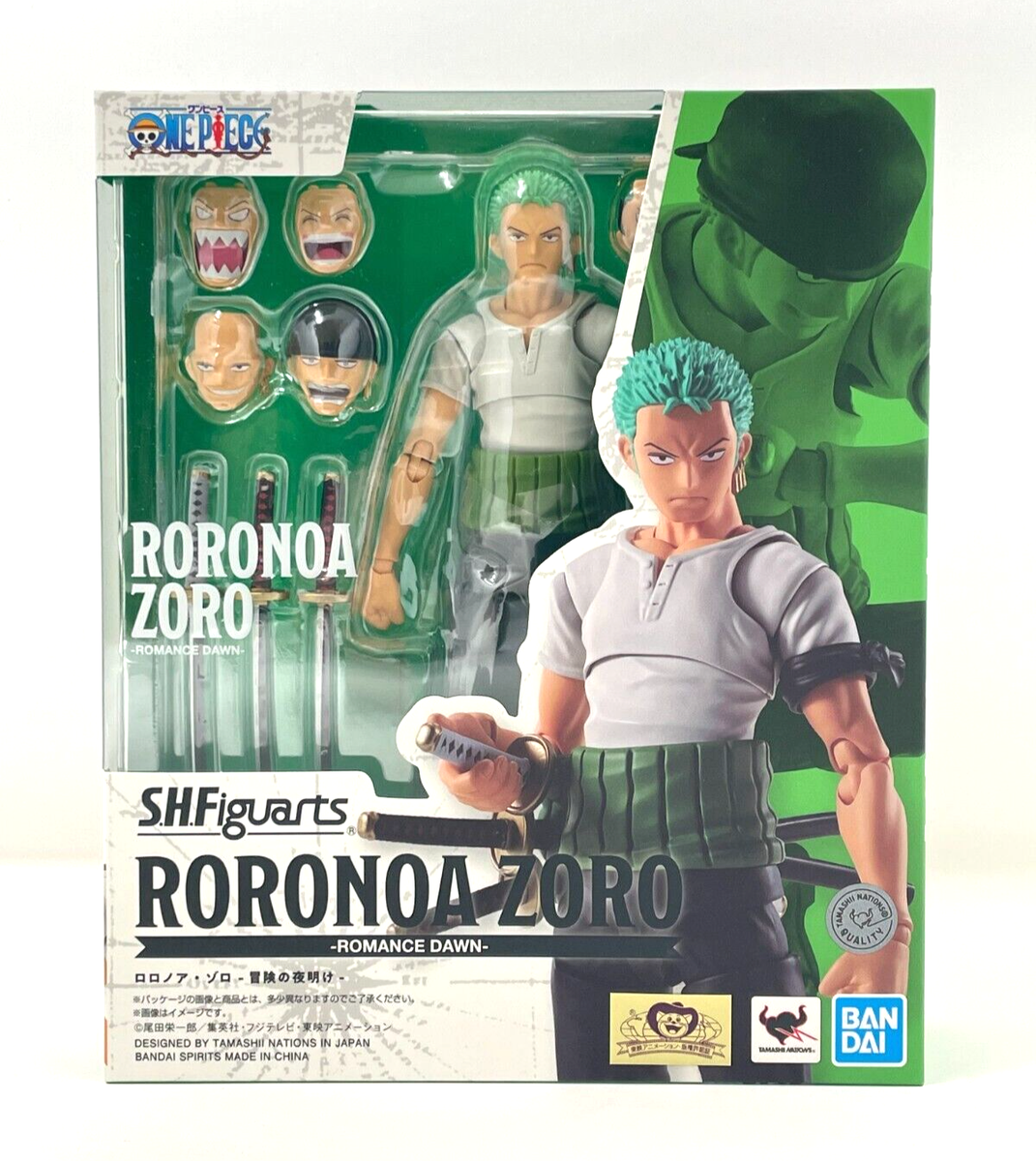 S.H.Figuarts One Piece Roronoa Zoro Romance Dawn TAMASHII NATIONS