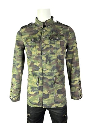 TRIPP MILITARY GOTH BAND ARMY GOTHIC JACKET COAT PUNK UNIFORM CAMO 
