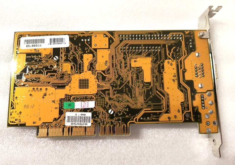 VINTAGE RARE 1998 ASUS AGP-V2740 INTEL 740 8 MEG AGP VGA CARD VGA ONLY MXB172 - Image 2 of 3