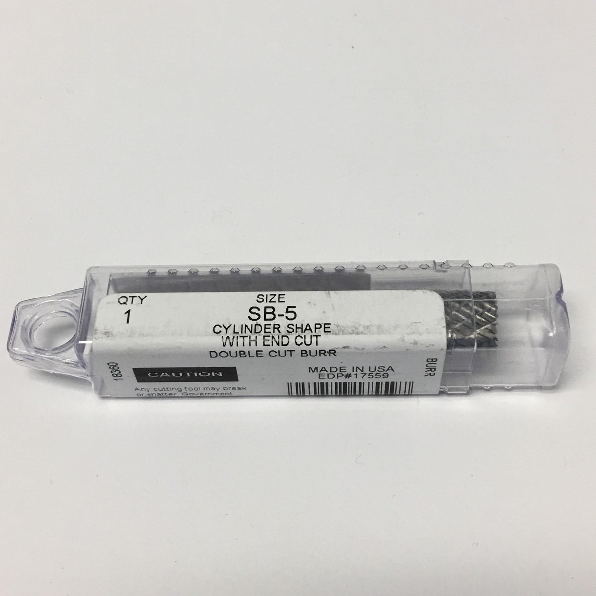 s 　forme morder class 5 SB-5 Norseman Premium Carbide Burr Cylinder Shape With End Cut USA