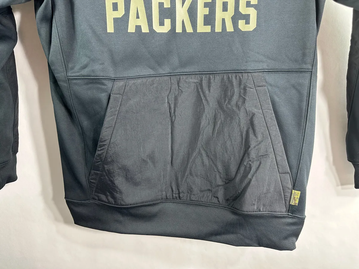 Nike NFL Green Bay Packers Salute To Service Hoodie Men's Size L NKDY-00A