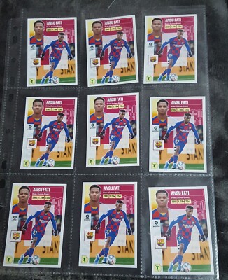 STICKER ANSU FATI Nº 17---2º AÑO ROOKIE-ESTE 2020-2021-MGK-EXCELENTE ESTADO