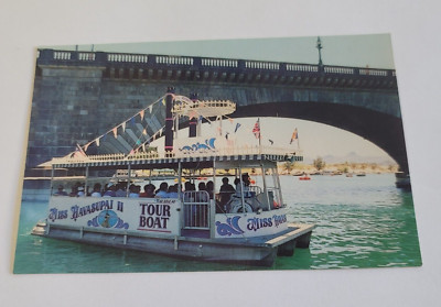Vintage 1993 Postcard Miss Havasupai Tour Boat Lake Havasu City Arizona