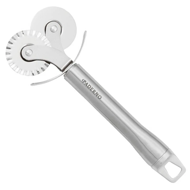Tagliapasta Rotella In Acciaio Per Ravioli E Pizza - Accessorio Da Cucina Professionale - 2