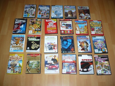 23 PC CD ROM Original 132 Spielesammlung TOP Zustand !!!