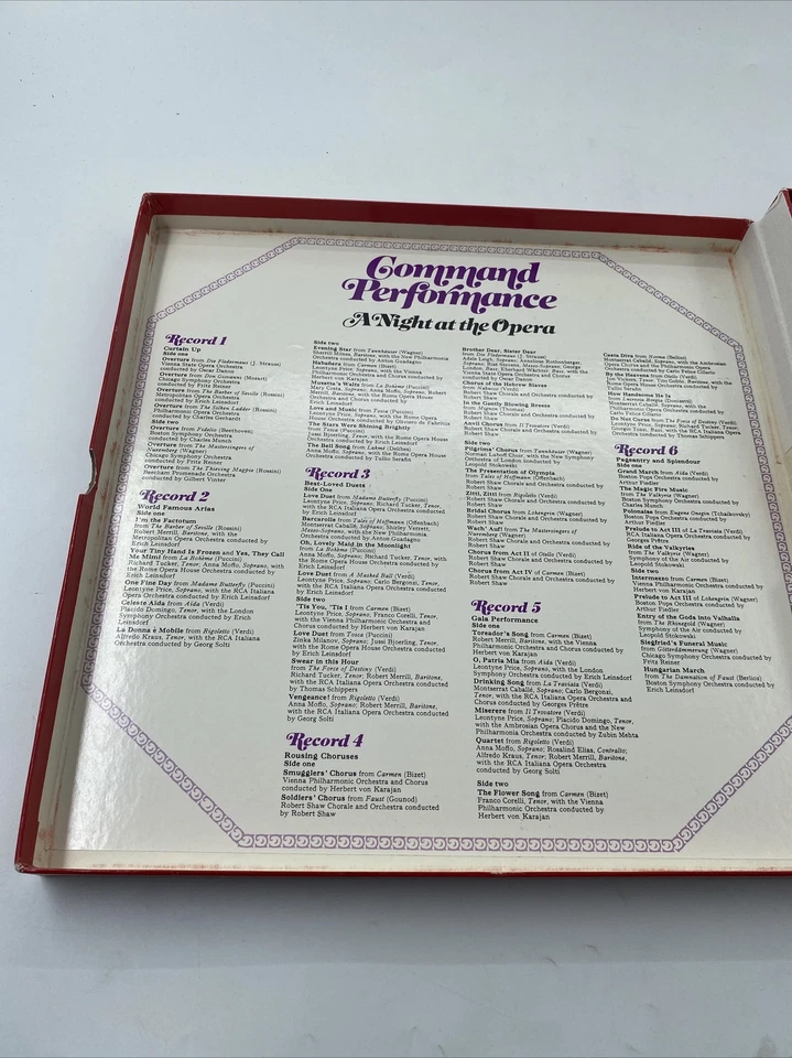 Command Performance - A Night at the Opera 6 LP Box Set Reader's Digest 1978 - Image 3 of 4