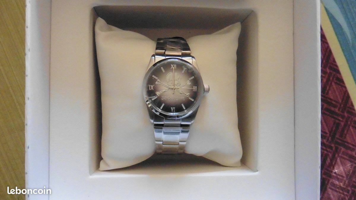 Montre quartz analogique Zadig & Voltaire Rock ZV 001/AM en acier noir