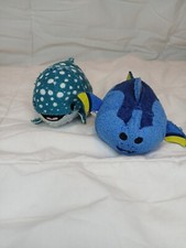 Disney Store Tsum Tsum Plush Finding Dory Set- Dory Destiny Whale Shark Nemo