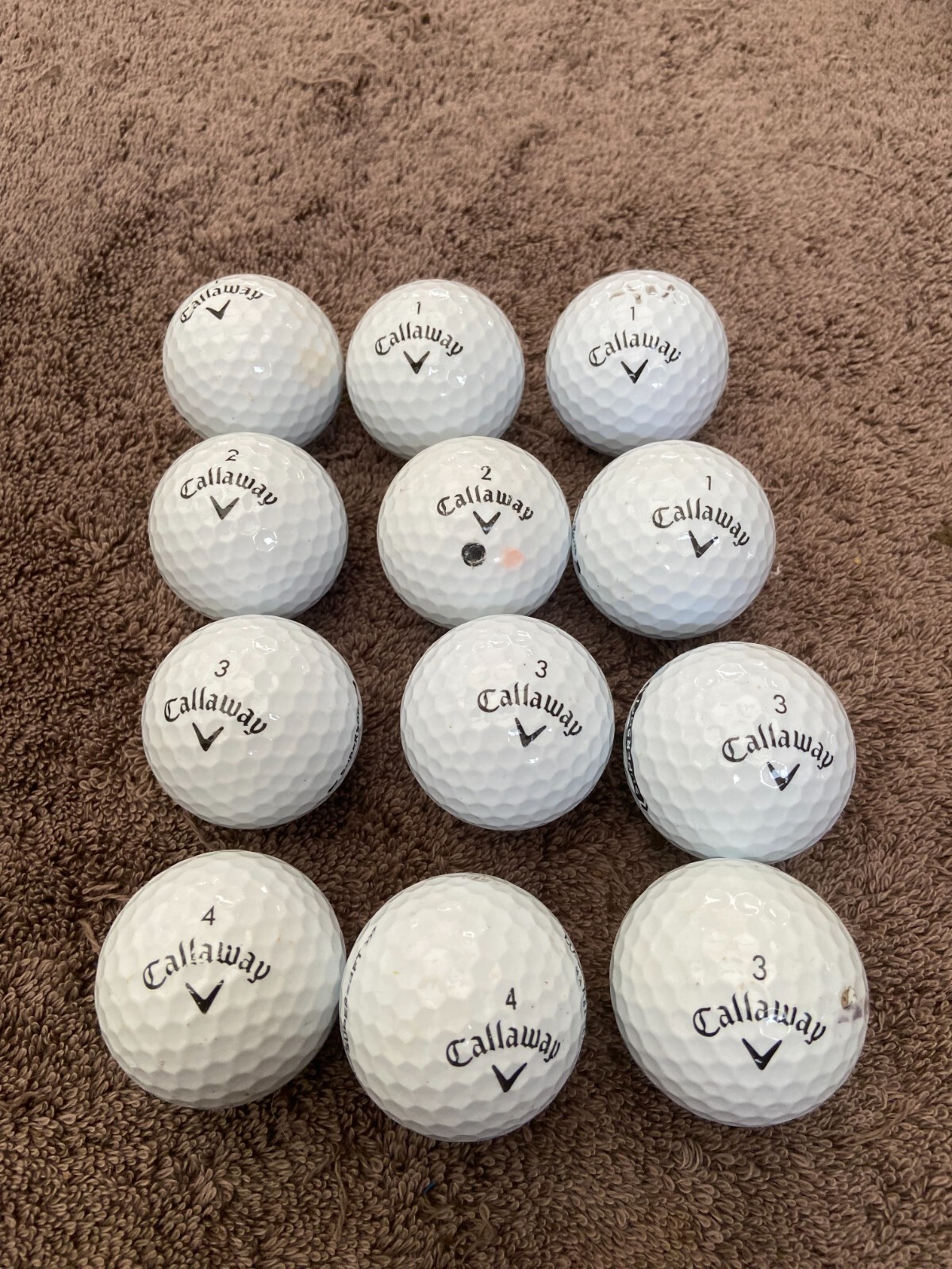 12 white Callaway pearl A grade supersoft golf balls eBay
