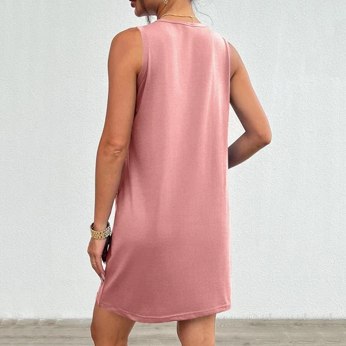 Summer Womens Sleeveless Sundress Short Beach Vacation Tank Dresses With Pockets - Bild 45 von 54