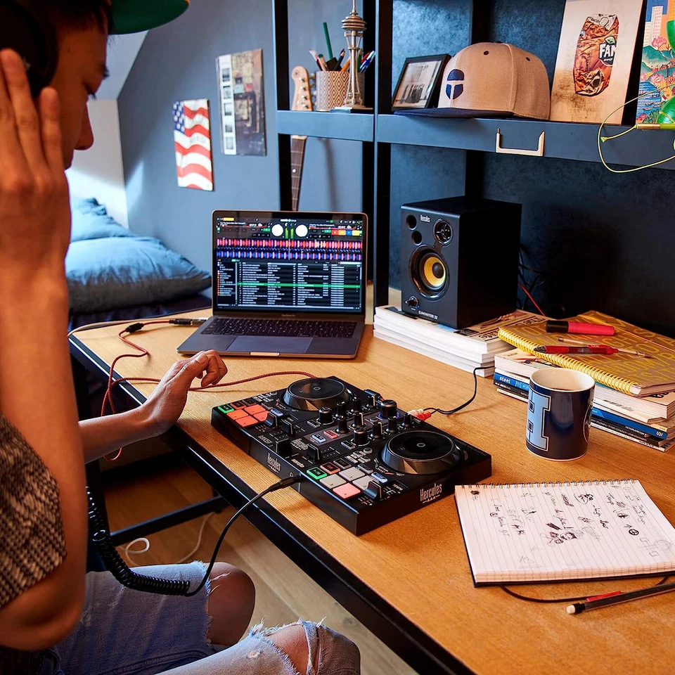 Hercules DJControl Inpulse 200 MK2 2-Deck DJ-Controller Mischpult - Bild 3 von 4