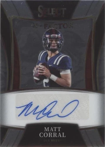 2022 Panini Select Draft Picks Matt Corral #X-MCO