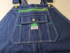 Liberty Men's Rugid Denim Bib Overalls 48W x 30L NWT