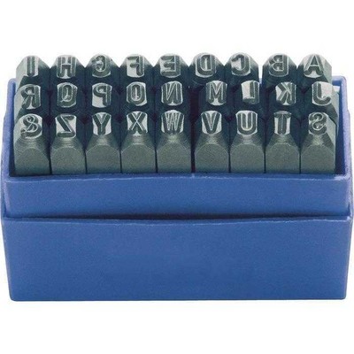 Ancien Poinçons Lettres Acier 1/4 - Outils Artisanat Cuir Bijoux - LIRE DESC