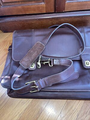 Vintage Coach D8S-0546 Turnlock Leather Briefcase RARE | eBay