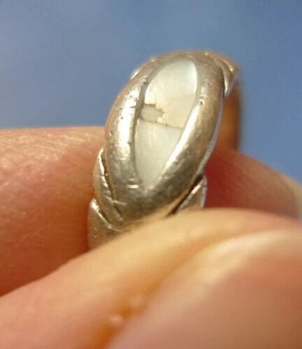 Vintage USSR Soviet Art Jewelry Sterling Silver RING 925 17mm - Picture 9 of 10