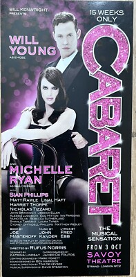 KABARETT - WEST END MUSICAL SAVOY THEATER FLYER - WILL YOUNG / MICHELLE RYAN
