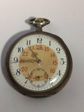 Omega silver pocket watch