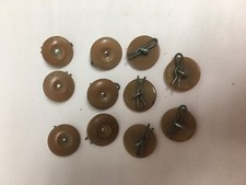 Buttons for WWII & Post WW2 British Army Green Denim Overalls Blouse Work Jacket