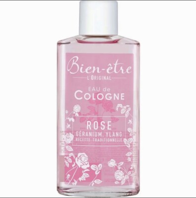 Parfum Eau de Cologne BIEN ETRE l original Rose géranium Ylang  250mL Free Ship