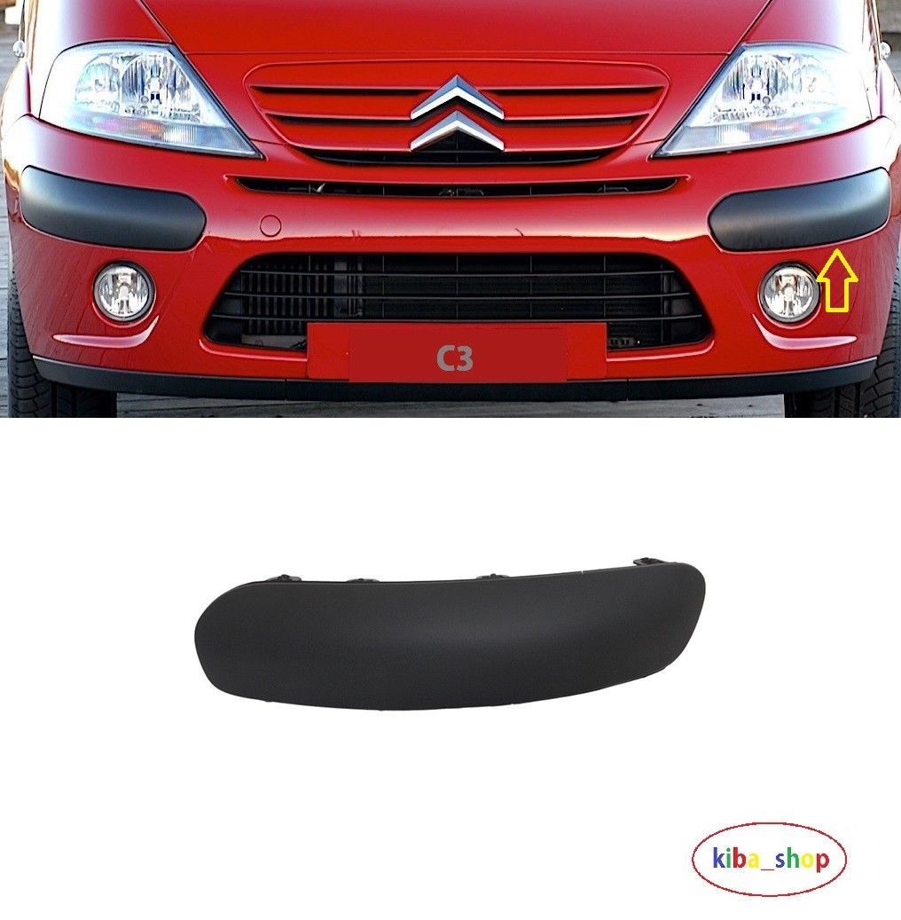 CITROEN C3 2005 - 2008 Front Bumper Black Moulding LH Left 