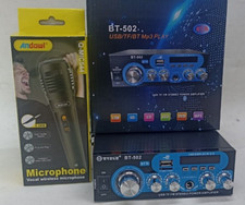Amplificatore Karaoke Bluetooth MP3 USB  FM Con Microfono