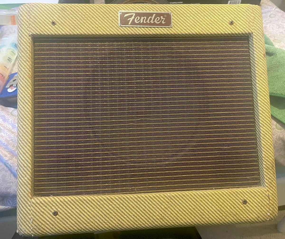 【ビンテージ】Fender USA Bronco Amp Tweed Fender Bronco Amp PR258 Vintage Combo Guitar Amplifier Tweed