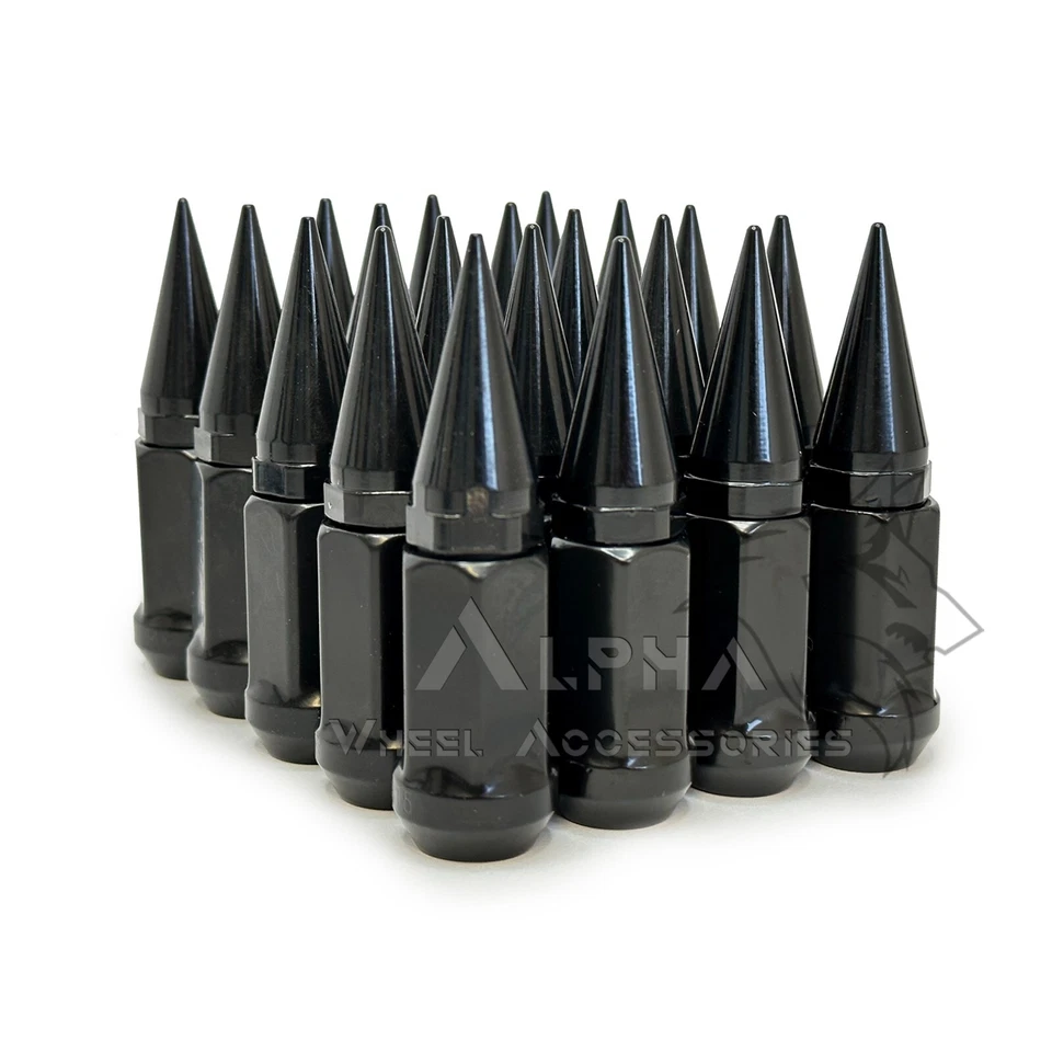 20 peças porcas de bolota cravadas pretas 12x1,5 para Toyota Lexus Camry Corolla Matrix tC - Imagem 2 de 4