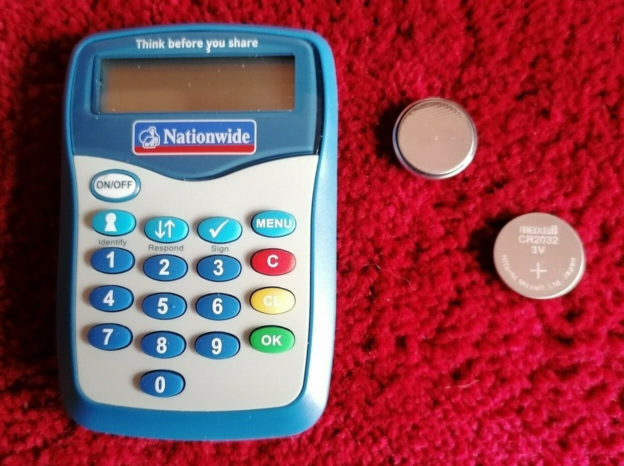 2 New coin Batteries for Nationwide Bank Pin Sentry card code reader