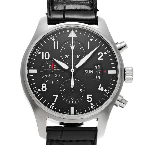 IWC Pilot Watch Chronograph 2013 IW377701 Automatic 43mm Black Dial #WW2530