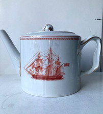 Spode Copeland Teekanne aus der Serie Trade Winds red Teekanne neuwertig
