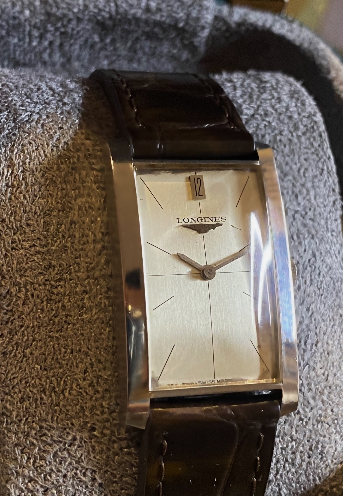 Longines ref 7348-5 cal. 428 Rectangular S/Steel … - image 1