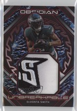 2023 Obsidian Unbreakable Memorabilia Red Electric Etch 8/8 DeVonta Smith ib6