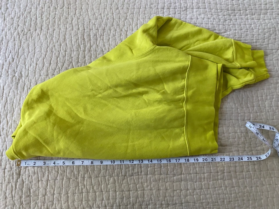 Sudadera deportiva Nike Chartreuse de gran tamaño recortada con logotipo Swoosh para mujer S Foto 3 de 4