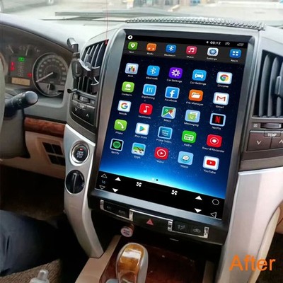 For 2008-15 Toyota Land Cruiser LC200 Android Car Radio Carplay GPS Tesla Style