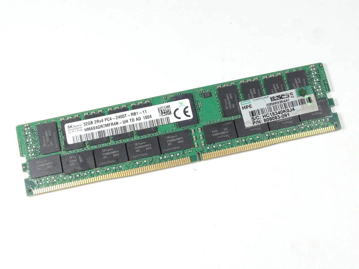 PC4-19200 (DDR4-2400) Bus Speed Server RAM 32 GB Capacity per