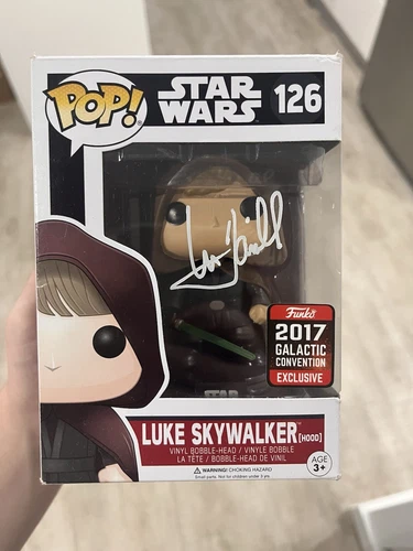 Mark Hamill Exclusive Luke Skywalker Pop Funko #126 Signed Rare Star Wars