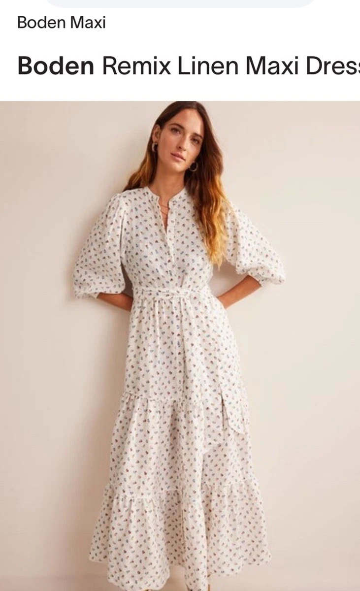 empire line tea dress White Color Blocking Empire Waist Long Sleeves V Neck Wedding Guest Dress, White / M main image 0
