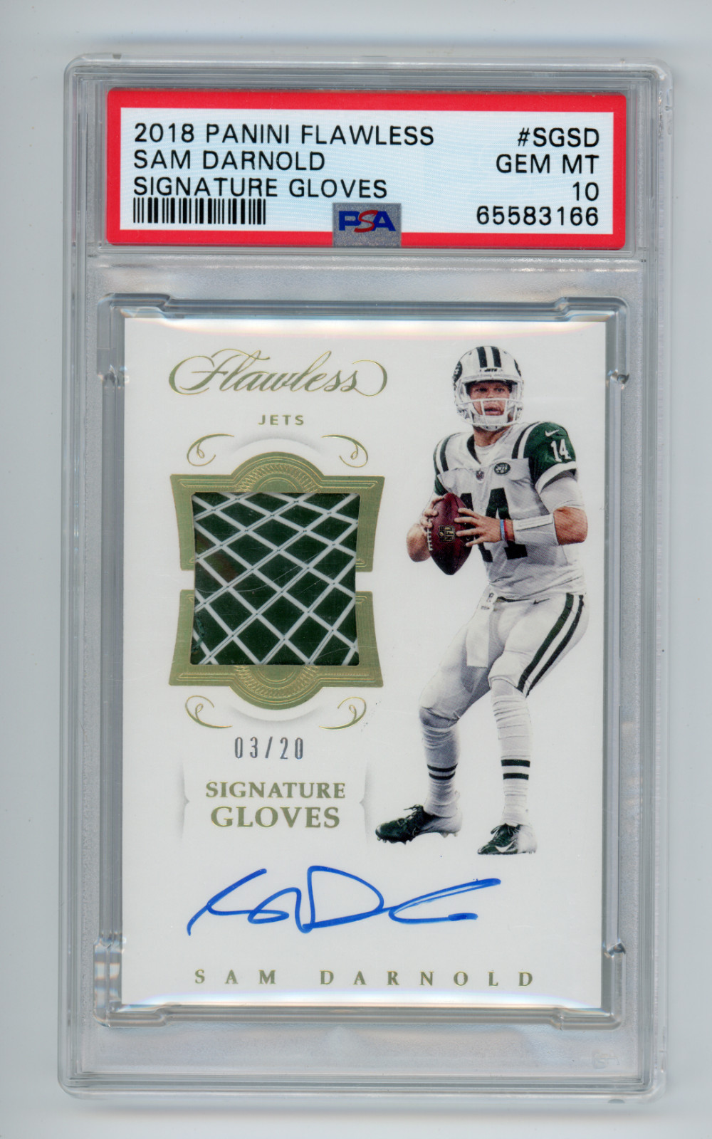 Sam Darnold Panini Flawless Signature Gloves #SGSD Base