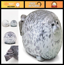 Cute Chubby Blob Seal Pillow - Large 23.6" Stuffed Plush Ocean Animal Toy