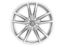 Genuine Volkswagen 18 Inch Pretoria Wheel - Sterling Silver 5g0-071-498-a-88z Genuine Volkswagen 18 Inch Pretoria Wheel - Sterling Silver 5g0-071-498-a-88z